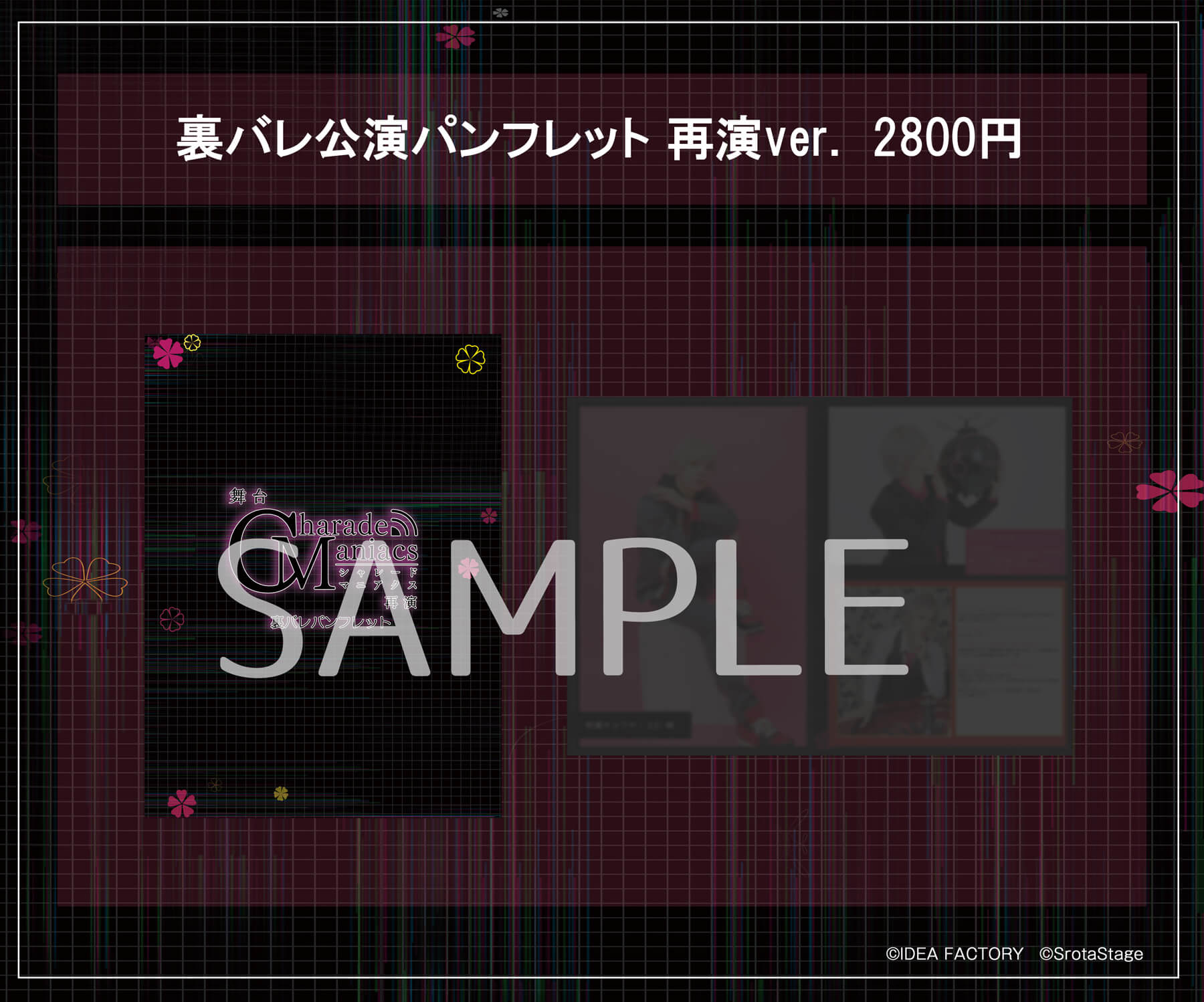 裏バレ公演パンフレット　再演ver.：2,800円