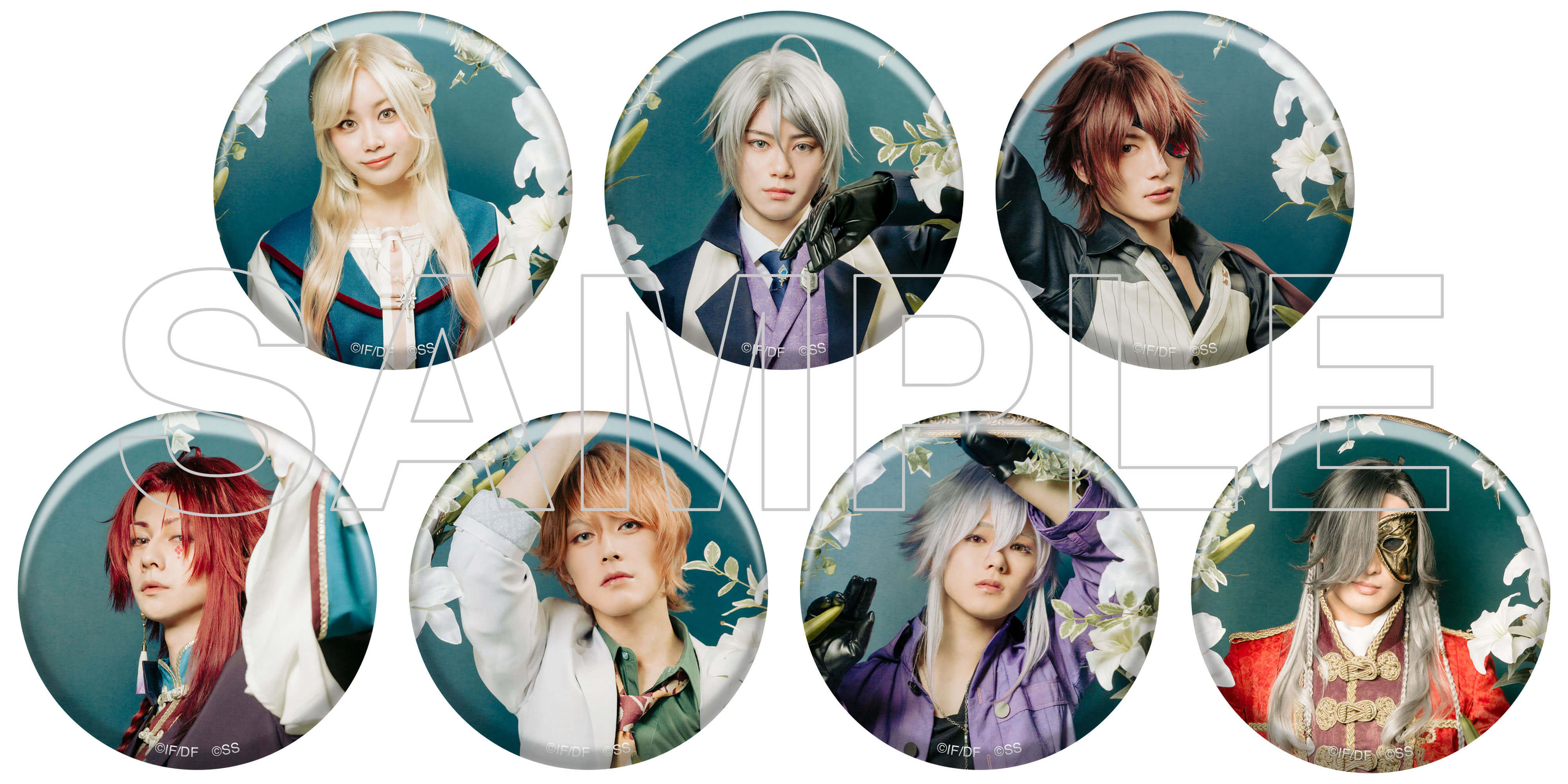 キャスト柄ランダム缶バッジ（全15種）